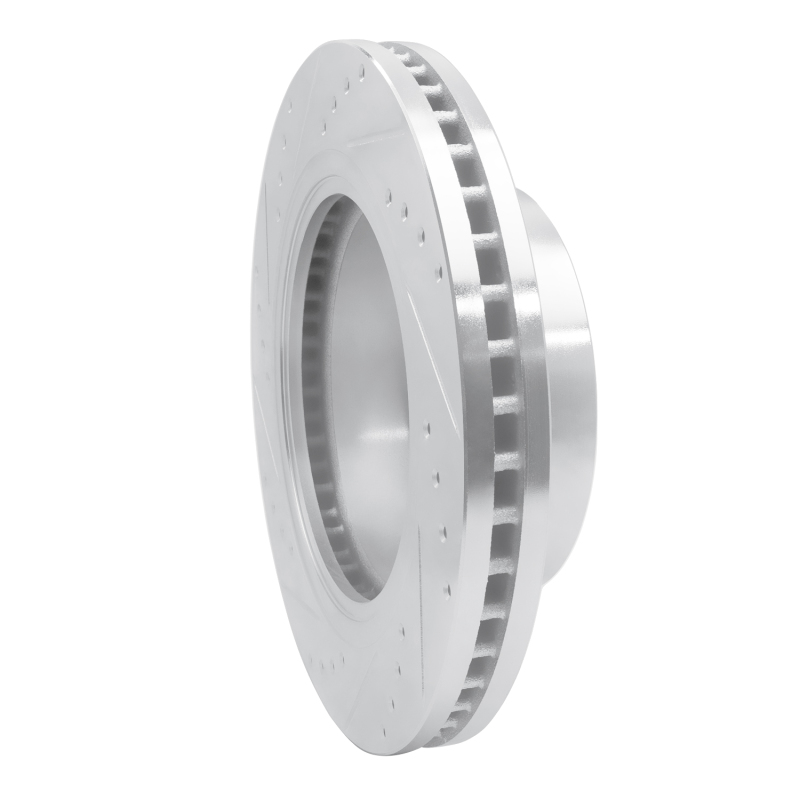 Nissan NV1500 Brake Rotor (1) - Front Right - R1 Concepts - Drilled & Slotted - Silver - `12-`21